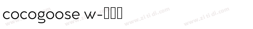 cocogoose w字体转换